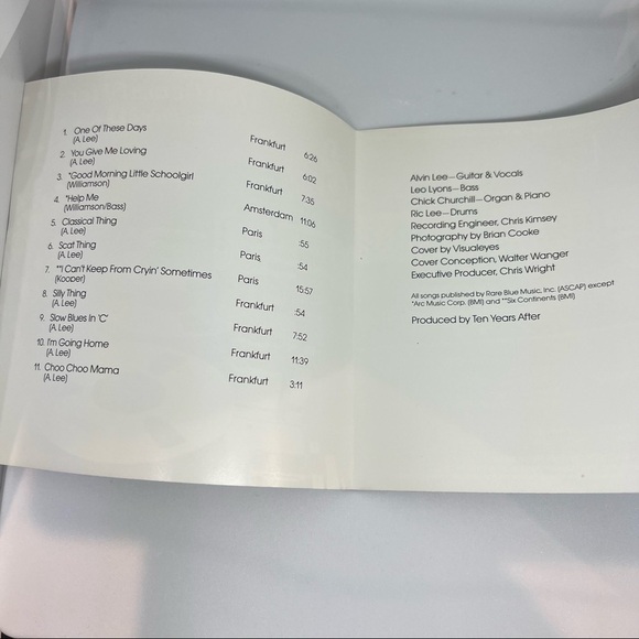 EUC-TEN Years After ALVIN LEE Recorded Live in 1973 RARE USA Chrysalis F2 21049 - Picture 7 of 9